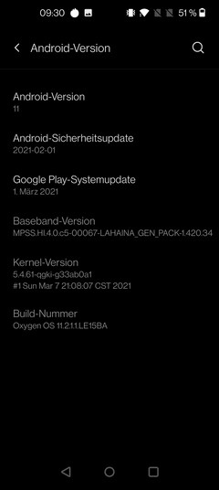 Logiciel du OnePlus 9 Pro