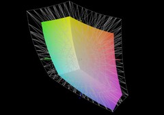 64.4% de l'espace colorimétrique DCI-P3 sont couverts.