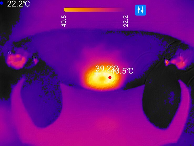 La température maximale est d'environ 40 C (104 F)