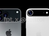 L'iPhone 17 Pro (à gauche) aurait un châssis en aluminium, tandis que l'iPhone 17 Air (à droite) devrait avoir un châssis en titane. (Source de l'image : FrontPageTech)