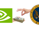 NVIDIA a réglé une affaire avec la SEC pour 5,5 millions de dollars US. (Image via NVIDIA et U.S. SEC w/ edits)