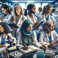 Le président Biden lance l'initiative de la Maison Blanche sur la recherche sur la santé des femmes afin de remédier aux déséquilibres en matière de recherche, de connaissances et de traitement des problèmes de santé des femmes. (Source : AI a généré Dall-E 3)