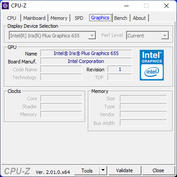 CPU-Z : Graphiques