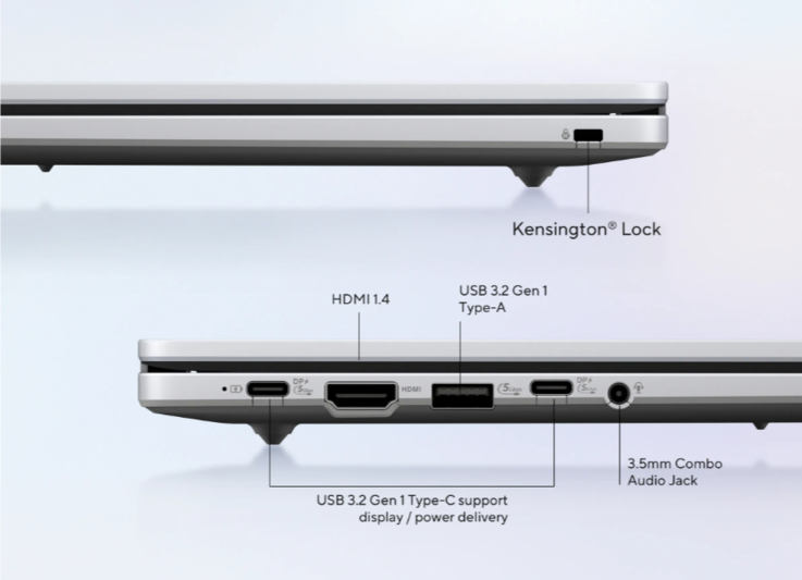 Ports du Chromebook CX15 d'Asus