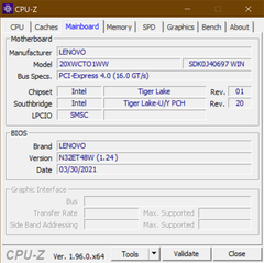 Carte mère CPU-Z