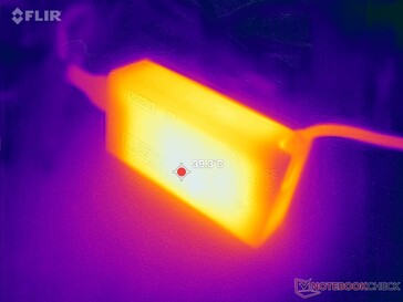 L'adaptateur CA peut atteindre 40°C en cas d'utilisation intensive