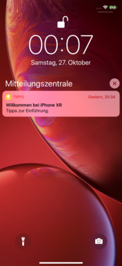 L'écran de verrouillage d'iOS 12.