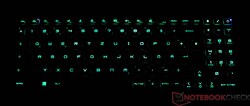 Le clavier du MSI Stealth 16 Studio A13VG (illuminé)