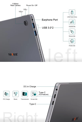 Configuration des ports de la tablette