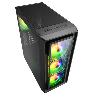 Boîtier compact ATX Sharkoon TK4 RGB (Source : Sharkoon)