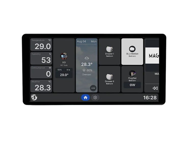 Le Shelly Wall Display X2i. (Source de l'image : Shelly)