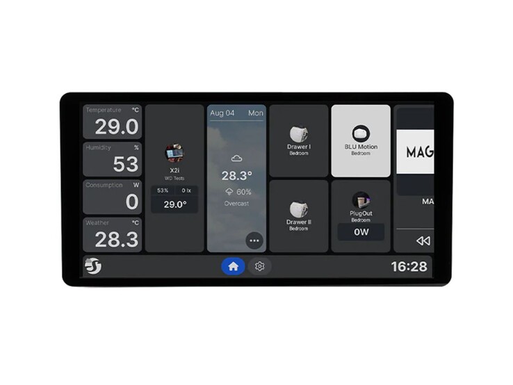 Le Shelly Wall Display X2i. (Source de l'image : Shelly)