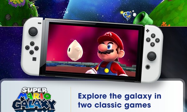 Les jeux Super Mario Galaxy et Super Mario Galaxy 2 sortiront sur la Switch originale et la Switch 2. (Image source : Nintendo)