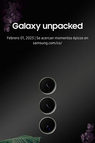 Affiche promotionnelle présumée de Galaxy Unpacked (image via Ice Universe sur Twitter)