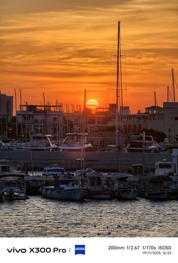 Vivo X300 Pro avec le réglage par défaut du téléconvertisseur.