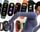 Le Xiaomi Mi Band 7 (en haut) offre quelques améliorations importantes par rapport au Mi Band 6 (en bas). (Image source : Xiaomi - édité)