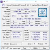 HP Omen 17t - CPU-Z : CPU.