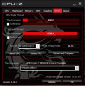 AMD Ryzen 7 9850X3D : CPU-Z