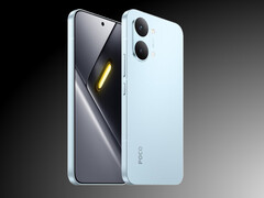 Le Poco X8 Pro Max dans l'une de ses multiples couleurs de lancement selon les rumeurs.