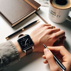 Samsung pourrait bientôt relancer les smartwatches carrées (image générée par DALL-E 3.0)