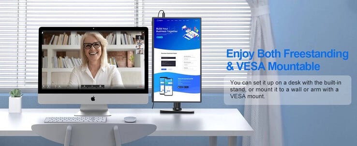Le moniteur de 18 pouces est compatible avec les supports VESA (Source de l'image : Uperfect)
