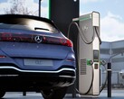 Une Mercedes-Benz à un chargeur rapide (Source : Mercedes-Benz)