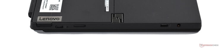 gauche : USB C 3.2 Gen 2, microSIM, Thunderbolt 4, audio 3,5 mm