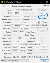 Vaio SX14 - GPU-Z.