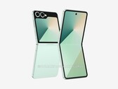 Rendu non officiel du prochain Galaxy Z Flip7 (Source de l'image : OnLeaks et SammyGuru)