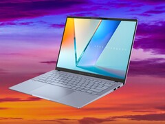 Grâce aux APU Intel Lunar Lake, l&#039;Asus Vivobook S 14 offre une autonomie de plus de 17 heures lors de notre test WLAN. (Source de l&#039;image : Asus, Unsplash, édité)
