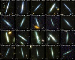Images composites en couleur du télescope spatial James Webb montrant des galaxies à disque (Source de l&#039;image : JWST)