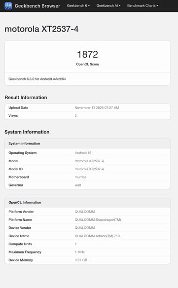 (Source de l'image : Geekbench - édité)