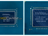 Le prétendu GA106 à côté du GA104. (Source : Videocardz)