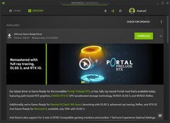 Nvidia GeForce Game Ready Driver 536.67 notification dans GeForce Experience (Source : Own)
