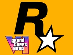 Les logos de Rockstar Games et de GTA 6 sont affichés (Source de l'image : Rockstar Games avec modifications)