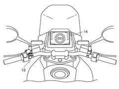 L&#039;écran d&#039;instrumentation TFT et les commandes montées sur le guidon permettent de passer d&#039;une vue large à une vue agrandie (Source de l&#039;image : Suzuki)