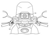 L'écran d'instrumentation TFT et les commandes montées sur le guidon permettent de passer d'une vue large à une vue agrandie (Source de l'image : Suzuki)