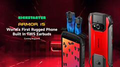 Le nouveau TWS Armor 15 équipé d'écouteurs. (Source : Ulefone)