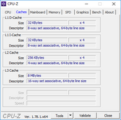 CPU-Z cache