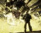 Marcus Fenix face à l'un des boss de Gears of War. (Source de l'image : Steam)