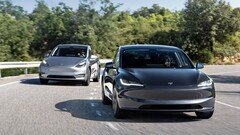 L'ancienne Model Y avec l'ordinateur HW3 et les caméras. (Source de l'image : Tesla)