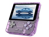 Le Powkiddy V10 est disponible en plusieurs couleurs, dont cette superbe finition Transparent Purple. (Source de l'image : Powkiddy)