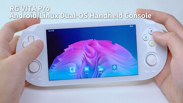 L'écran d'accueil Android sur l'Anbernic RG Vita Pro.
