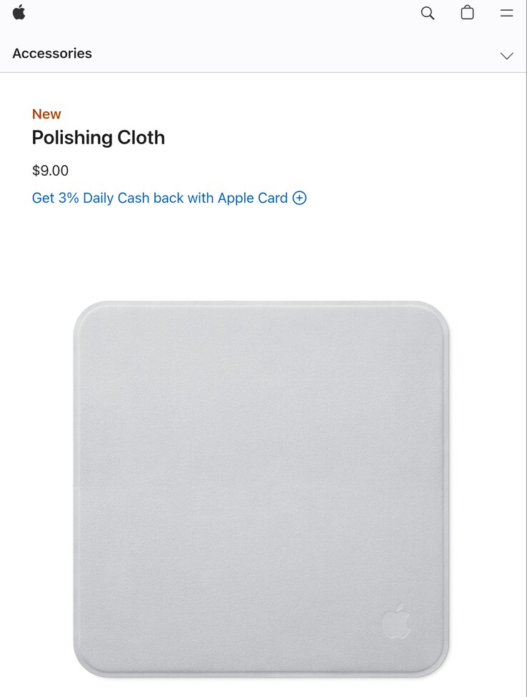 Le nouveau chiffon de polissage Apple disponible sur l'Apple Store