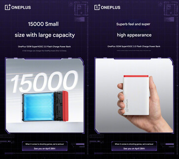 Capacité de la batterie et design compact du power bank