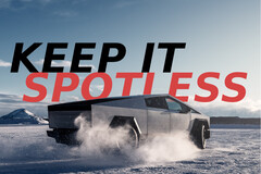 Le Cybertruck de Tesla semble exiger un nettoyage constant pour éviter les taches et la corrosion. (Source de l'image : Tesla - édité