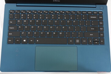 Touches identiques à celles de l'InBook X1 Pro, mais avec quelques fonctions secondaires et le voyant de verrouillage des majuscules échangés