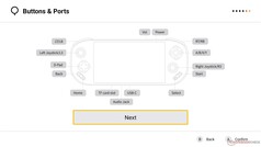 Les deux boutons supplémentaires situés à l'arrière peuvent être mappés