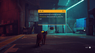 En photo : Une capture d'écran de Stray.