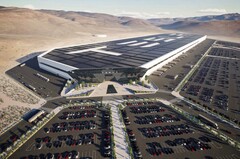 La gigafactory de Tesla dans le Nevada, aux États-Unis. (Source de l'image : Tesla)
